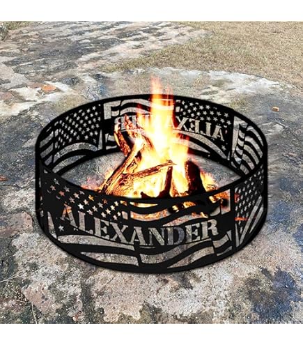 Amazon.com: P&D Metal Works PBFR00938 Fire Ring, Pine Bough